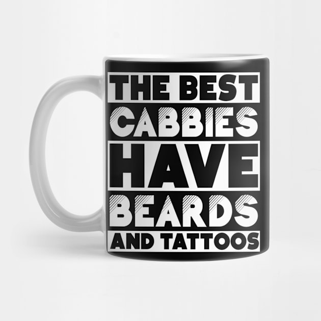 Bearded and tattooed cabbies job gift . Perfect present for mother dad friend him or her by SerenityByAlex